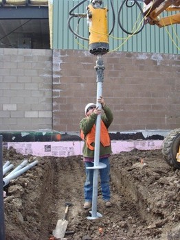 Helical Pier Installation - Ft. Collins