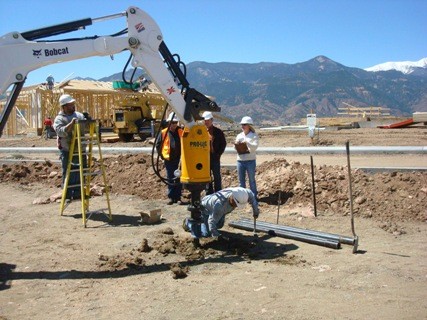 Installing Helical Piers in Colorado